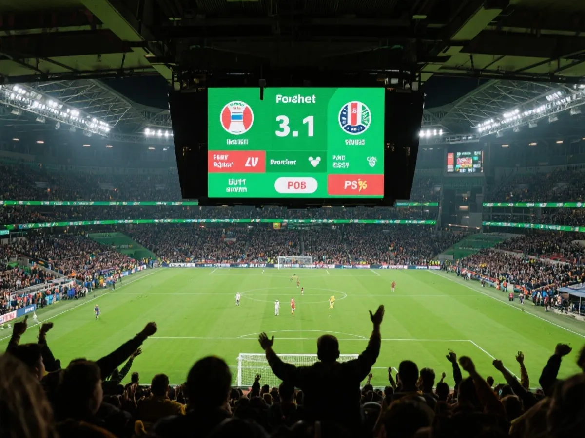 世界杯赛事直播氛围展示