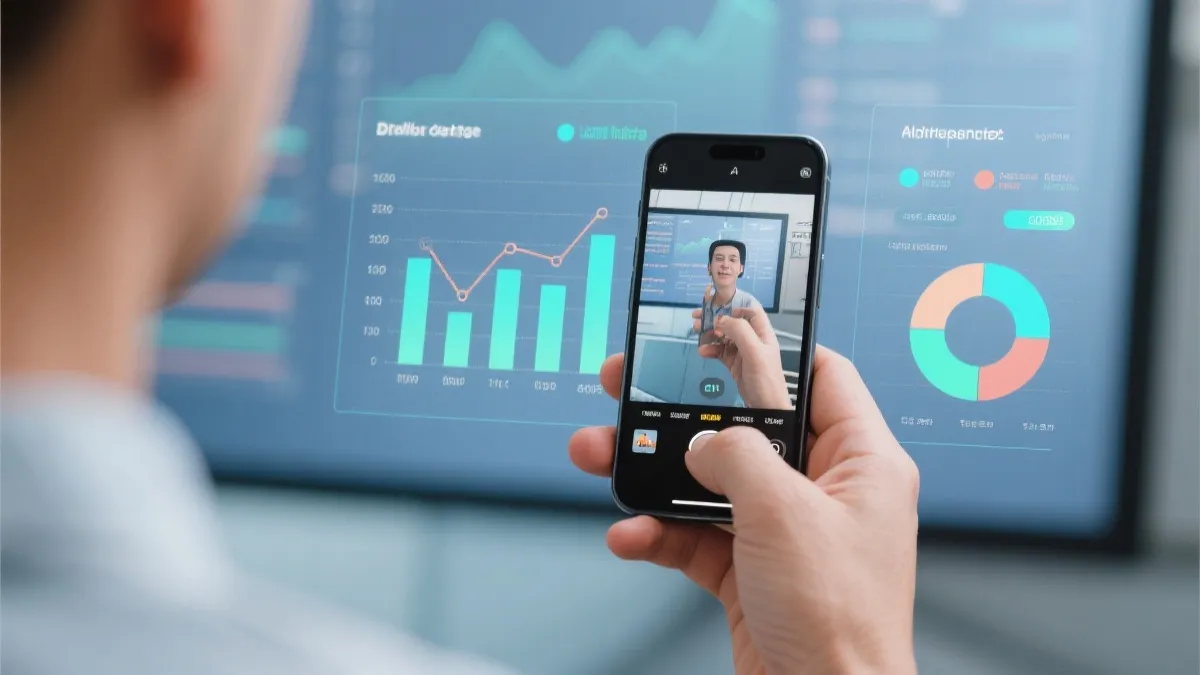 移动端数据图表与直播示意